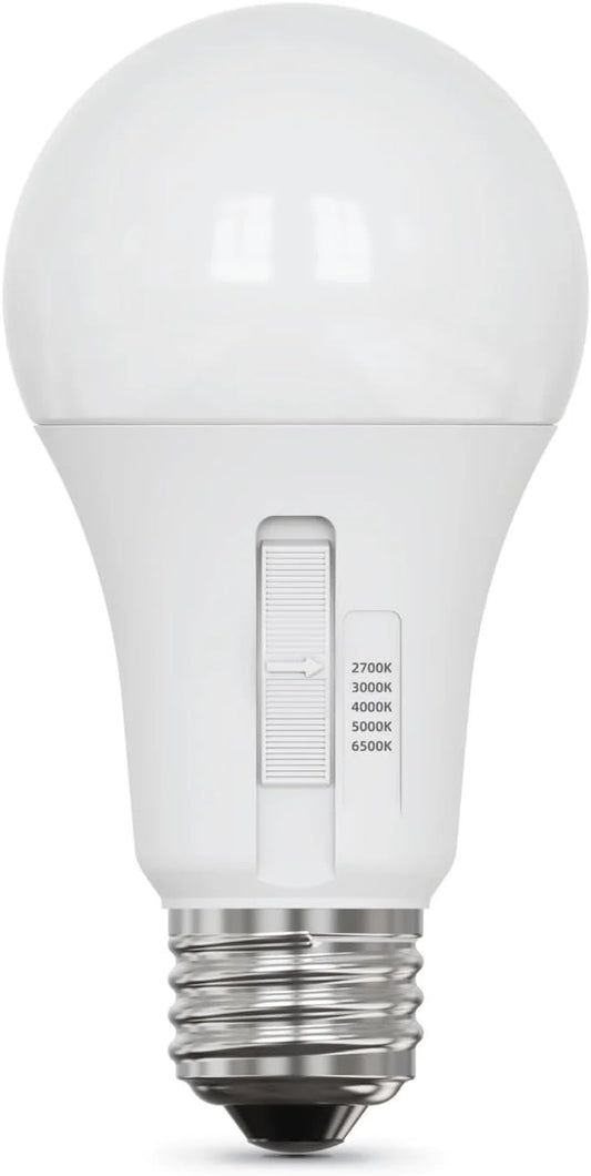 6 PACK Selectable Color Feit Electric Dimmable LED Light Bulbs 2700k-6500k