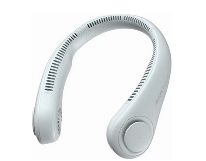 JISULIFE Powerful Neck Fan 2 Pack - 5 Speeds! Rechargeable Portable AC