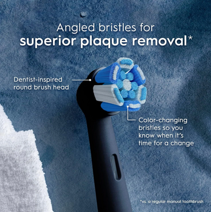 Oral-B iO Ultimate Clean Replacement Brush Heads | Black 4 Pack