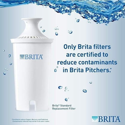 Brita Standard Water Filters 10 Pack for Pitchers and Dispensers BPA Free 987554