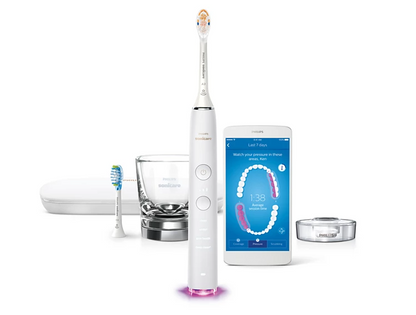 Philips Sonicare DiamondClean Toothbrush Set | White | FREE Travel Charging Case