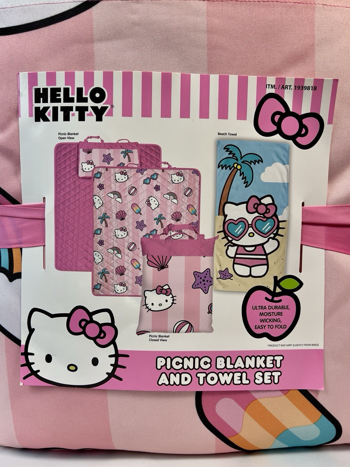Hello Kitty Picnic Blanket and Beach Towel Set