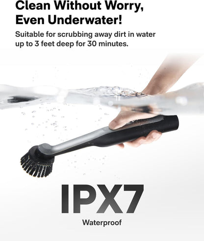 HOTO Wand Cordless Spin Scrubber - Electric Rechargeable Waterproof