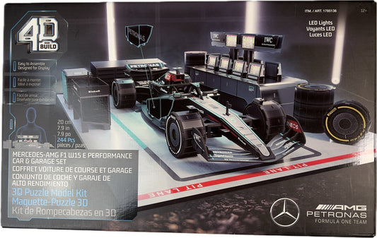 Mercedes AMG F1 W15 E Performance PETRONAS FORMULA ONE - 4D Garage Build Set-NEW
