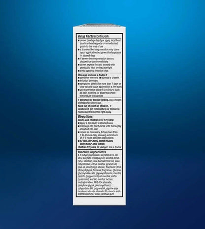 Icy Hot Advanced Pain Relief Cream - 2 Pack -Dual Max Strength Pain Reliever 2oz