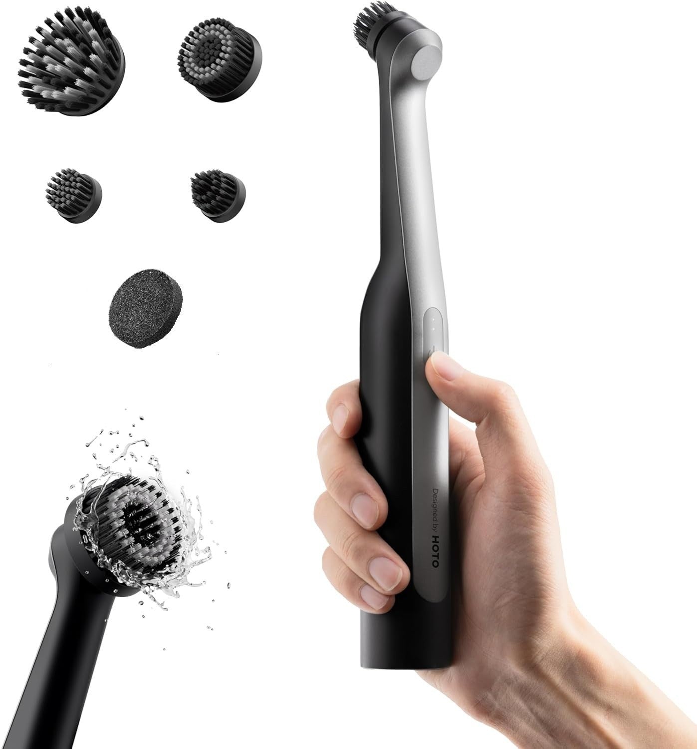 HOTO Wand Cordless Spin Scrubber - Electric Rechargeable Waterproof