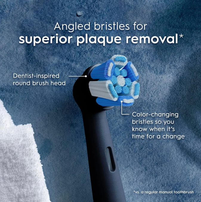 NEW Oral-B iO Ultimate Clean Replacement Brush Heads | Black & White 2 Pack