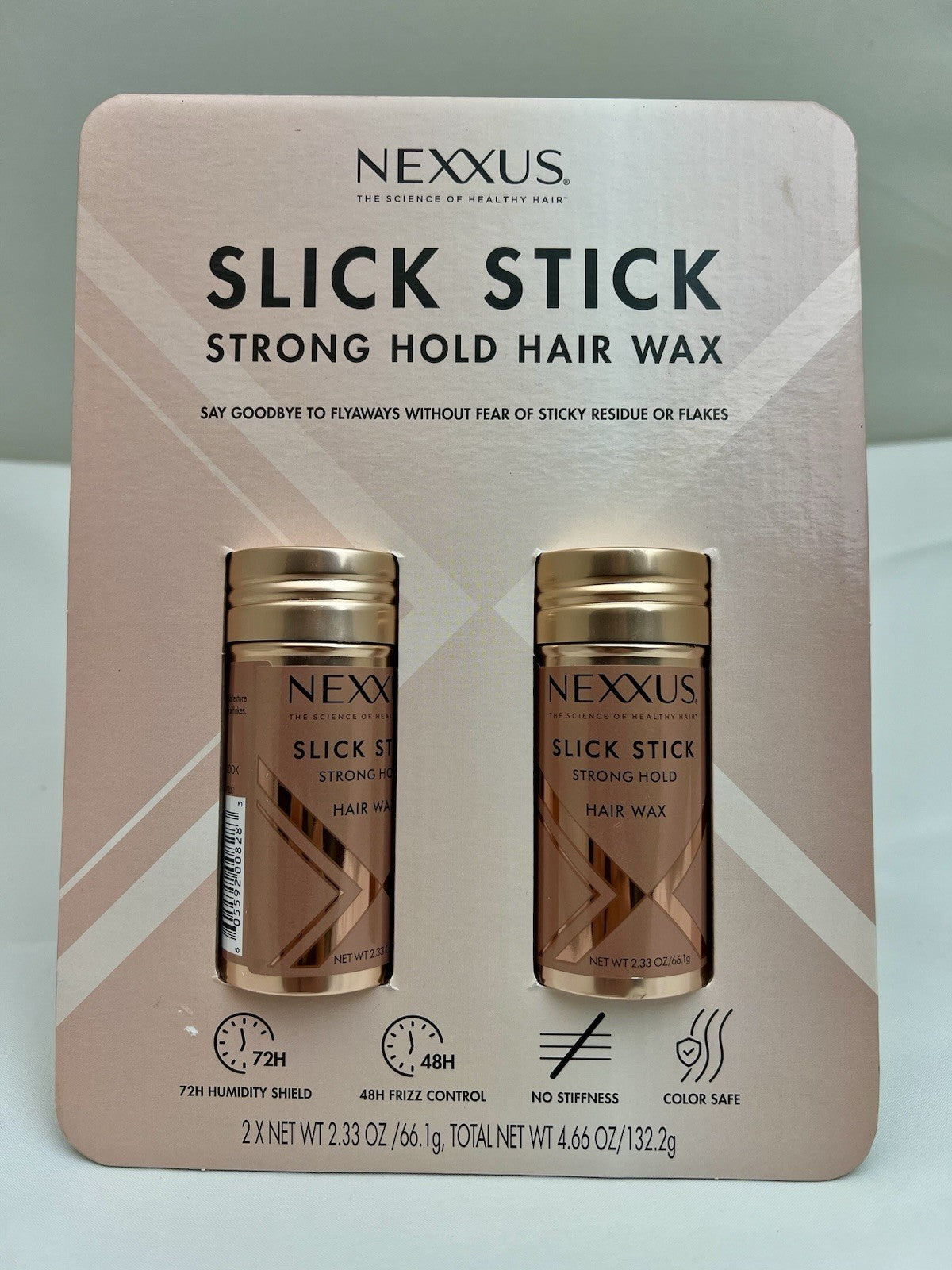 Nexxus Slick Stick Styling Aid Hair Wax Strong Hold 2.33 Oz - 2 Pack