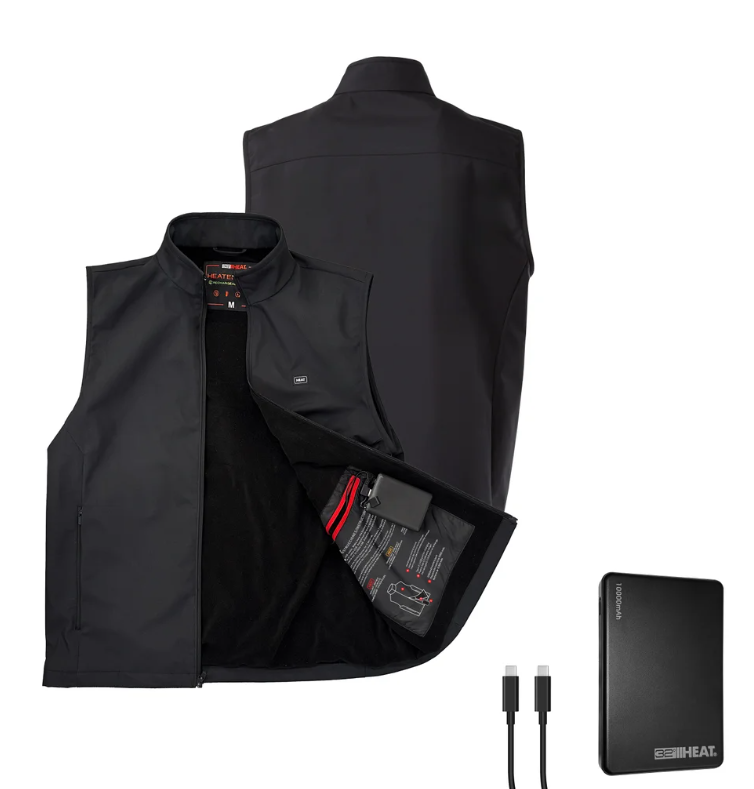 32 Degrees Rechargeable Heated Vest, Medium sz with 3 heat settings & 4 zones!