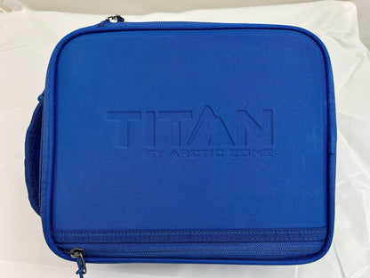 Titan Arctic Zone Fridge Cold Crush Resistant Lunch Pack with 2 Ice Walls Blue