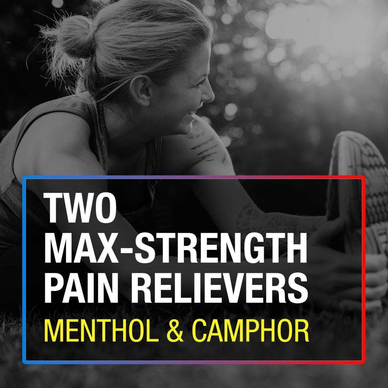 Icy Hot Advanced Pain Relief Cream - 2 Pack -Dual Max Strength Pain Reliever 2oz