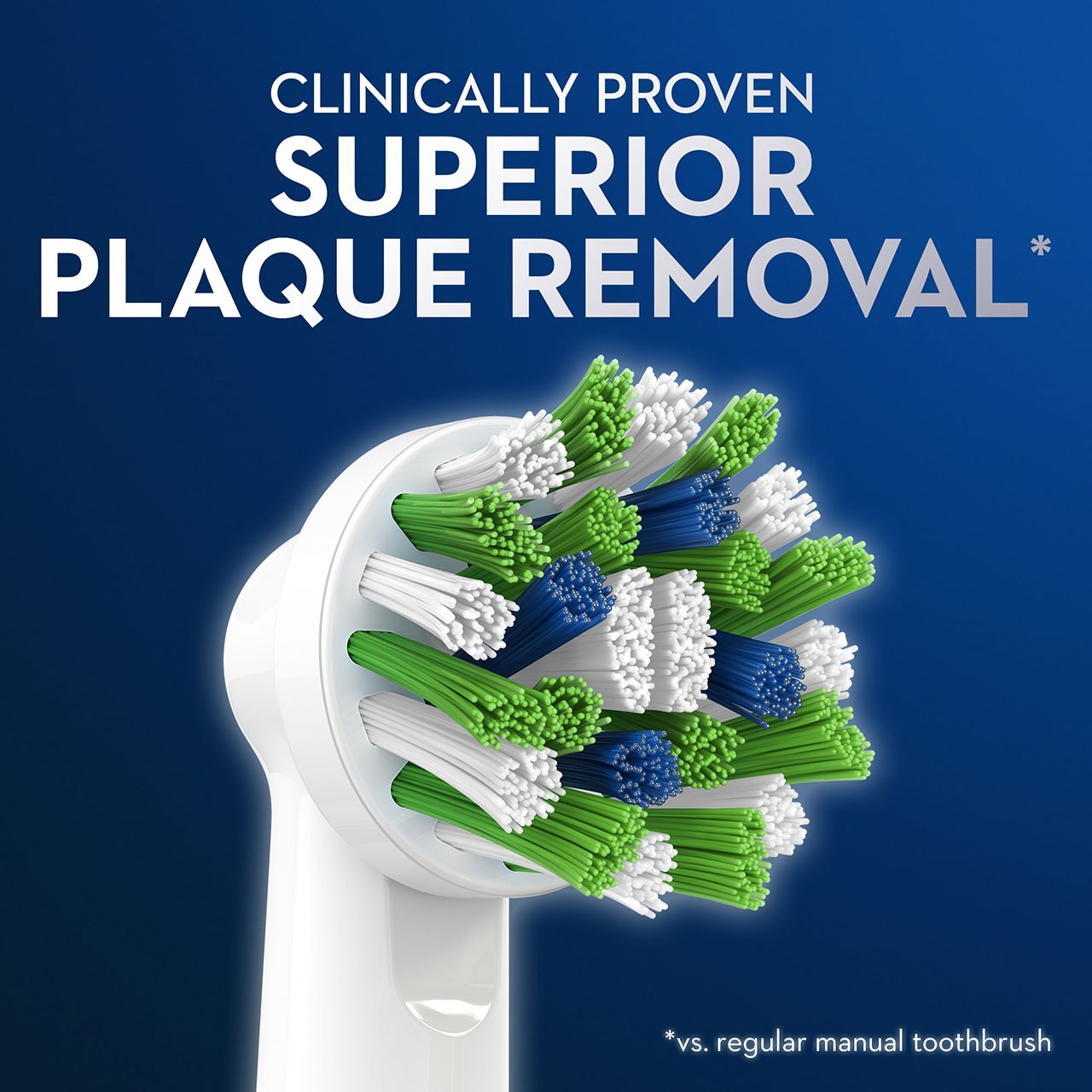 Oral-B Cross Action Replacement Brush Heads Refill | 4 Pack