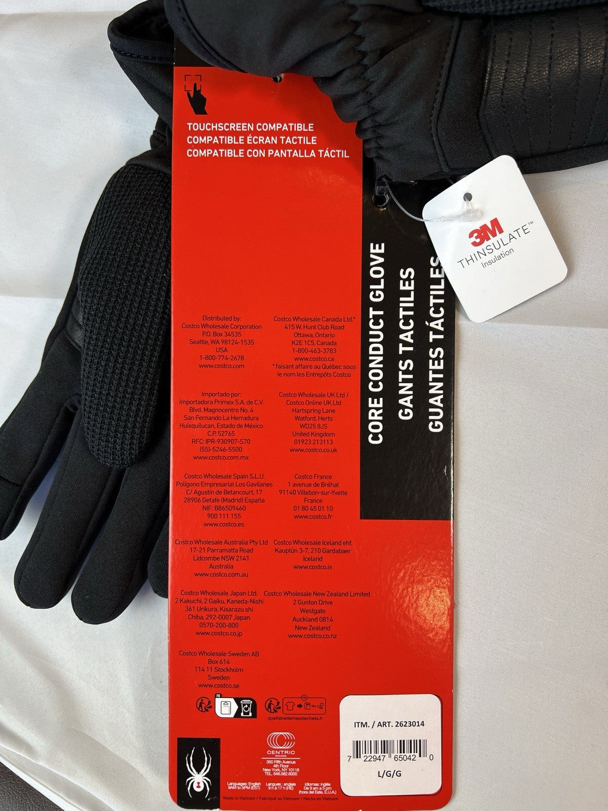 Spyder Core Conduct 3M Thinsulate Winter Gloves - Touchscreen compatible