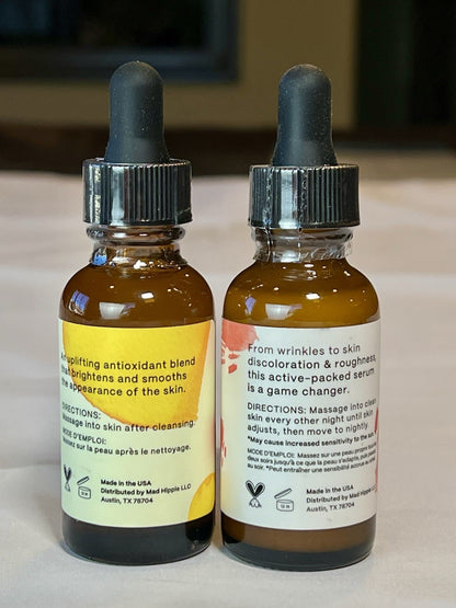 Mad Hippie Face Serum Set! Skin-Brightening Vitamin C + Firming Super A Retinol