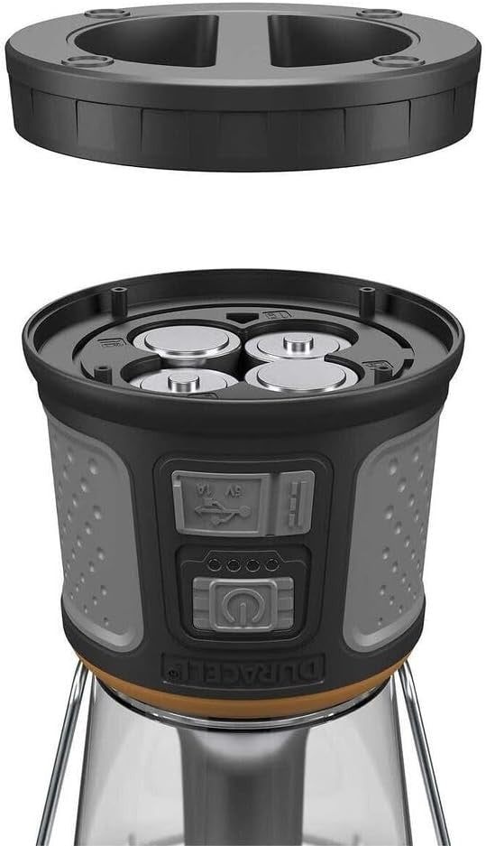 Duracell TRI-Power 2000 Lumen LED Solar + USB Rechargeable Lantern Light