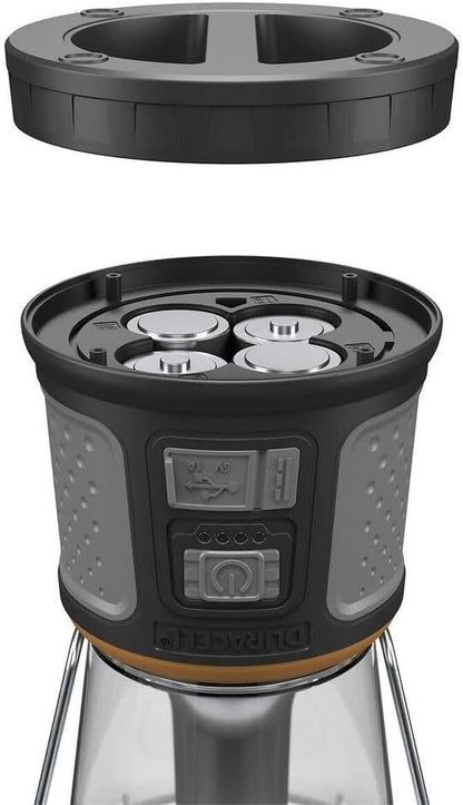 Duracell TRI-Power 2000 Lumen LED Solar + USB Rechargeable Lantern Light