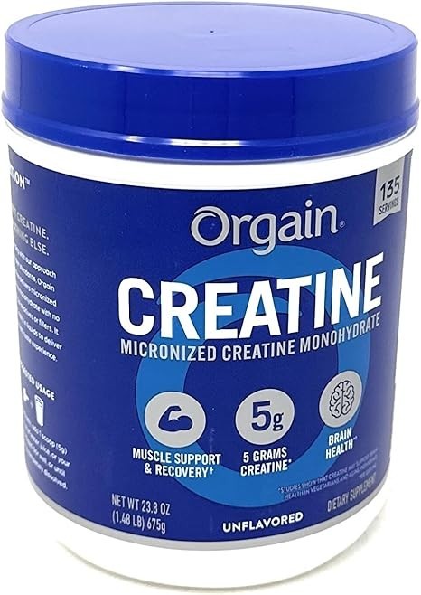 Orgain Micronized Creatine Monohydrate Unflavored  1.48 lbs Muscle Brain Health