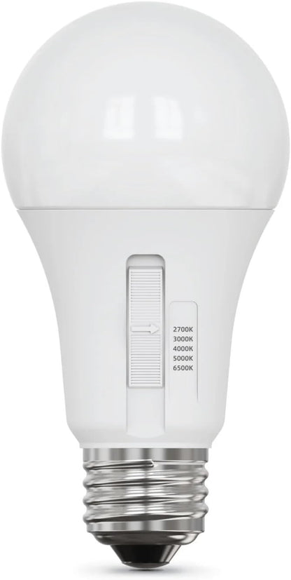 6 PACK Selectable Color Feit Electric Dimmable LED Light Bulbs 2700k-6500k