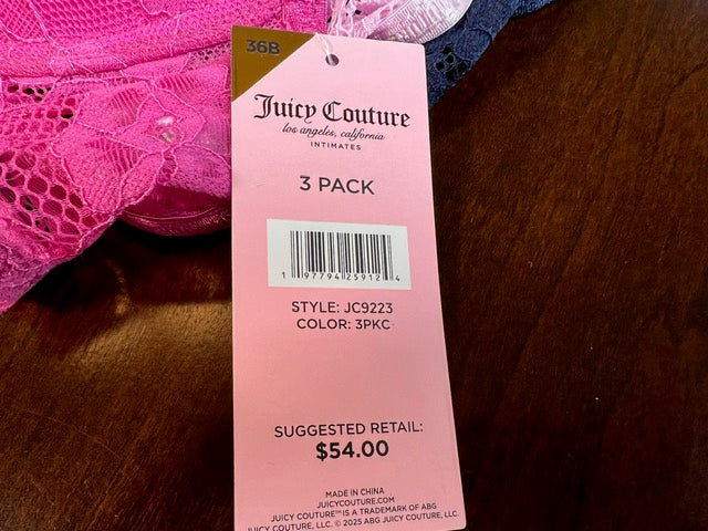 Juicy Couture Sexy Lace Push Up Bra Set